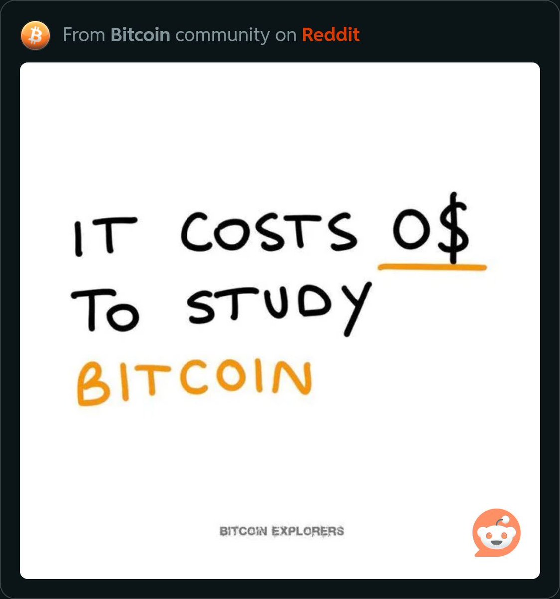 joshprf's tweet image. Start small.

Understand money.

Understand the problem Bitcoin solves.

Understand human greed.

Start learning today to change your life. 

It’s free after all.