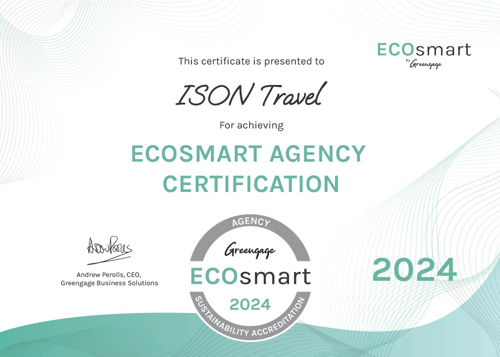 IsonTravel's tweet photo. We’re still ECOsmart…♻️

Once again, we're proud to announce that we've been recognized with the #Greengage #ECOSmart certification.

With this achievement, we demonstrate our commitment to reducing our environmental footprint within the travel sector. https://t.co/nyYwGNKCta