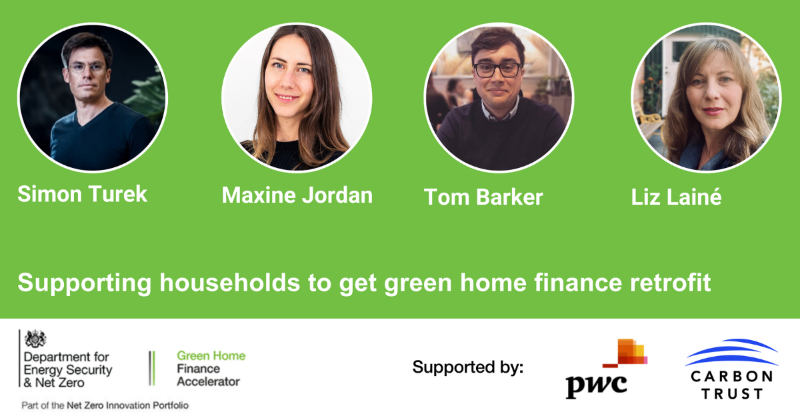 thecarbontrust's tweet photo. 🚨Last chance to sign up for the ‘Supporting households to get green home finance retrofit’ webinar, on 30 April, 11:00 BST.

Joined by experts from PNZ Carbon, @Arup, Cybermoor, and @parityprojects, find out how to accelerate the adoption of green home retrofit by UK households.
