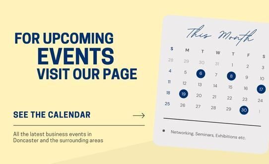 There are some great business #events happening in #Doncaster and the wider South Yorkshire region. Why not get involved? 📅 Take a look at our events calendar here 👉 bit.ly/3MaGtZQ #networking #skills #business