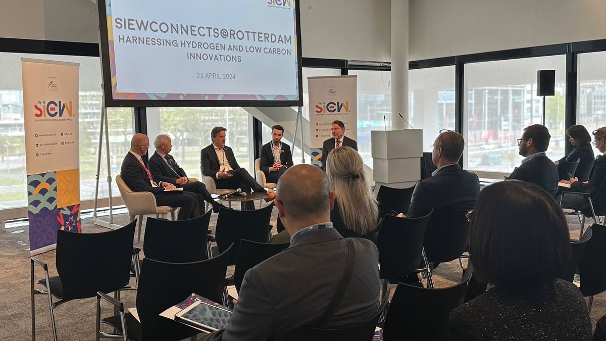 A huge thank you to industry experts from @WECouncil, Vopak, @PwC_Nederland, @Rotterdam, @IRENA, and everyone who attended SIEWConnects@Rotterdam.  Watch this space for more updates.

#SIEW2024 #Connectivity #Sustainability #NetZeroAtSIEW