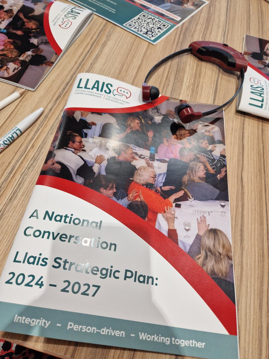 Today we're at the @Llais_Wales event finding out about their strategy to give people a voice about their experiences of health and social care in Wales #LlaisNationalConversation