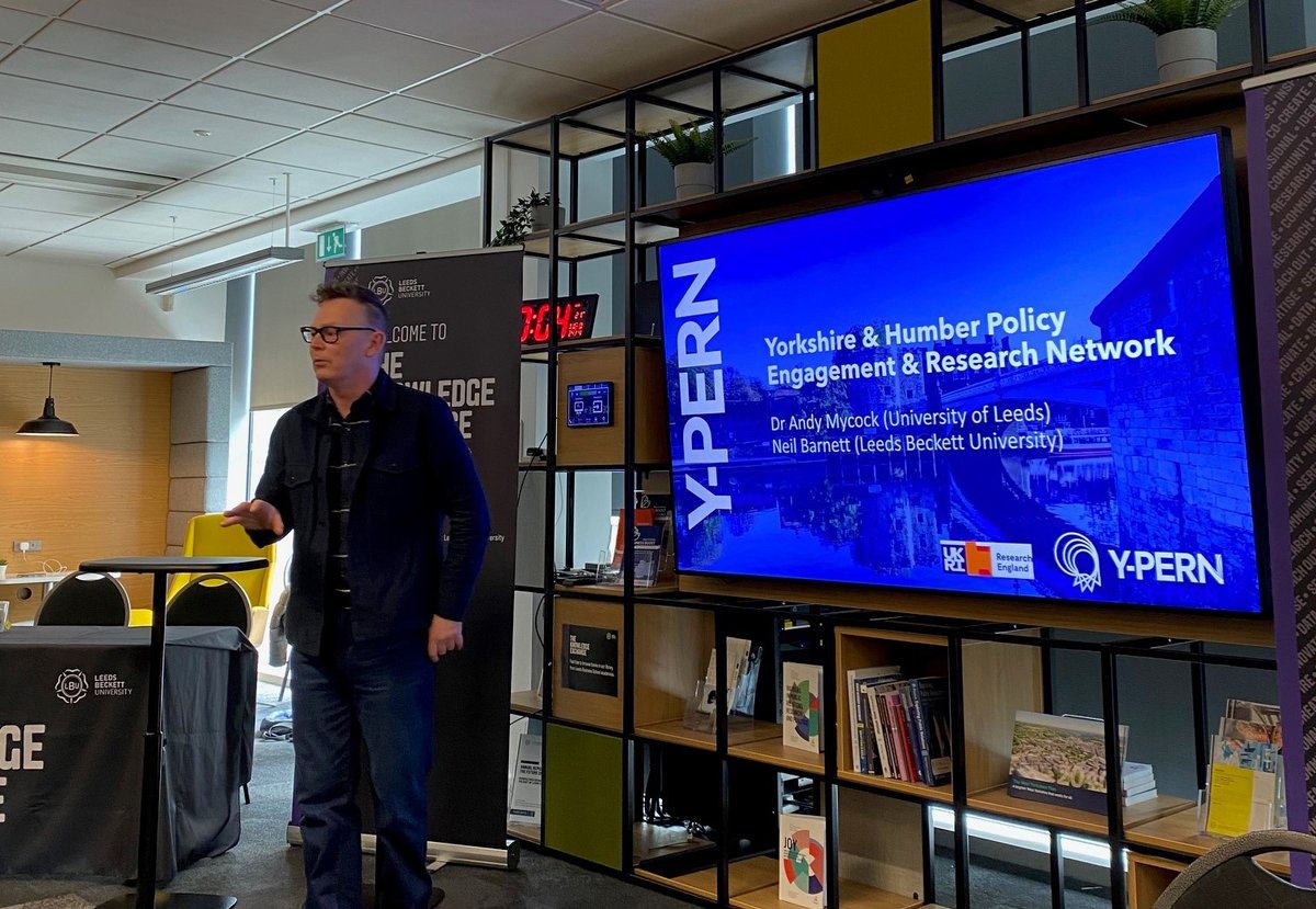 LBU_RaE's tweet photo. Thank you to @andymycock1 and Neil Barnett from @Y_PERN_ for this morning's excellent #LBUPolicyWeek24 workshop on the #Yorkshire policy environment.
Y-PERN has a unique role connecting higher education academics + professionals with policymakers in collaboration not competition. https://t.co/mmWO2KR3pl