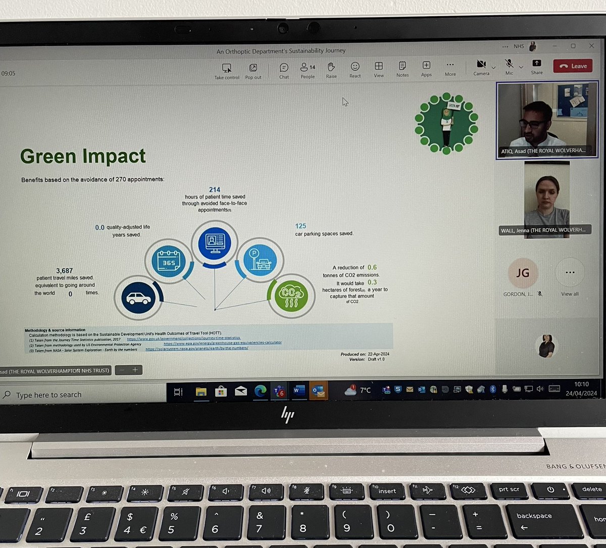 Some fantastic FREE webinars this week for #GreenerAHP week! Brilliant to hear Asad and Jenna present their sustainability journey this morning. Demonstrating the impact of small changes, making a difference to patient experience and our planet 🌎 @RWT_AHPs @RWT_NHS