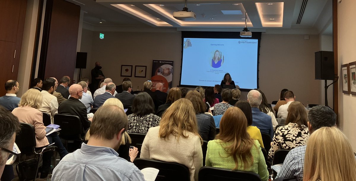 Packed room here in Dublin for the launch of the @AlCRIproject report on the Potential of Oncology & Digital Health Sector on the Island of Ireland by @QubPGJCCR @ucddublin @Inter_Trade #collaboration