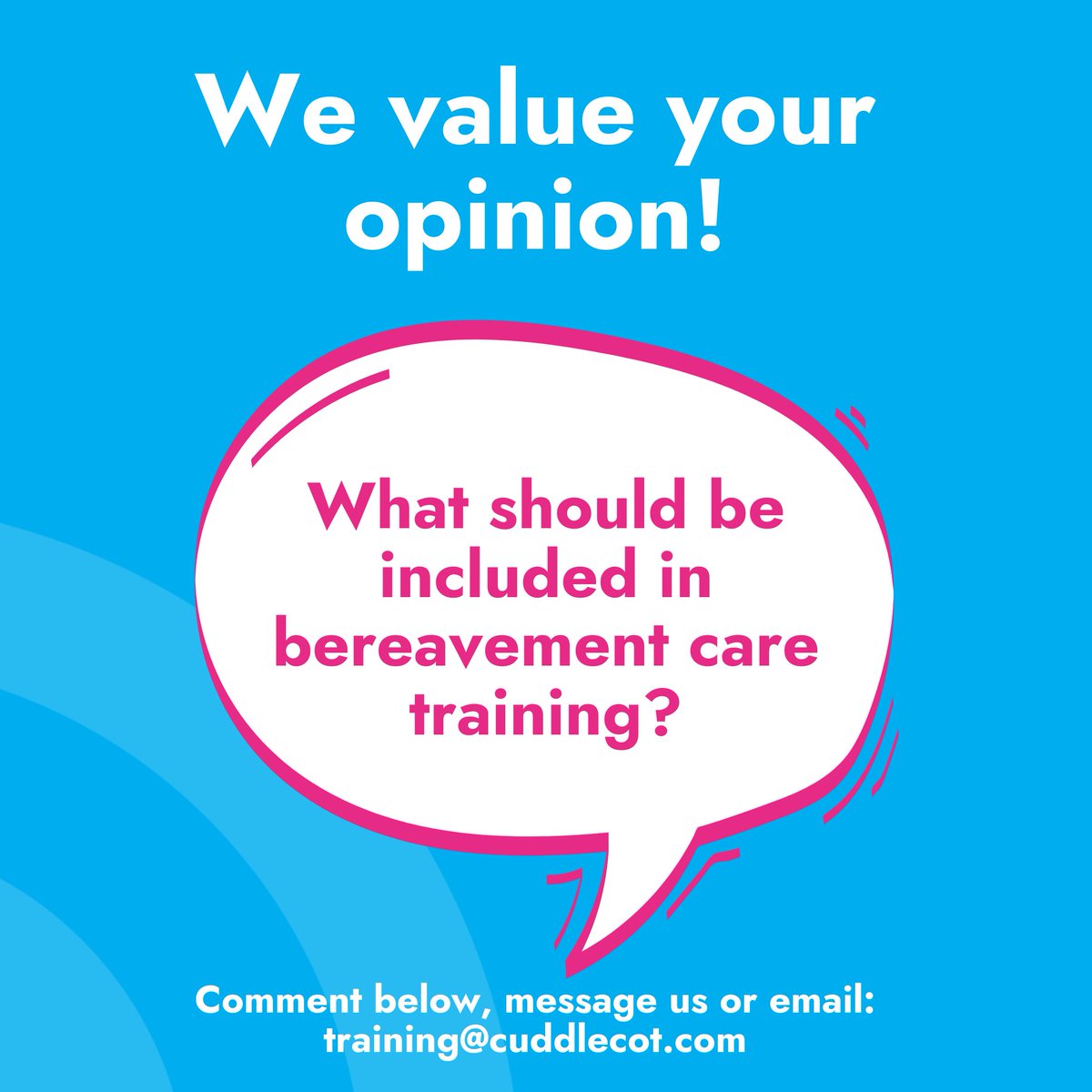 ⭐ What do you think should be included in our training program?
⭐ What do you wish your healthcare professional knew?
⭐ What aspects of bereavement care do you believe are most important for clinicians to understand?
#BereavementCare #ClinicianTraining #BabyLoss
#InfantLoss