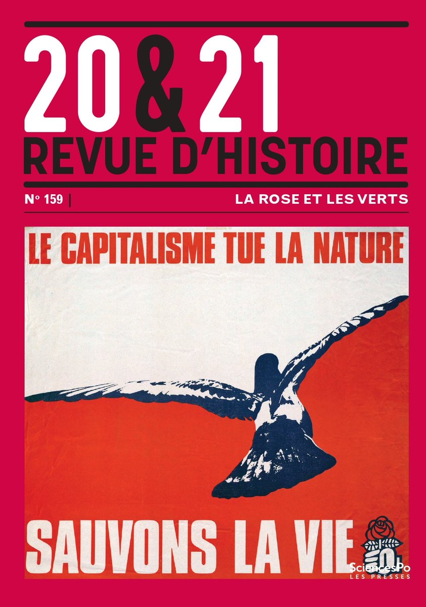 Heureux de la parution de ce numéro de 20 & 21, coord. avec C. Bonneuil : 'La rose et les Verts. Chantiers pour une histoire environnementale des années Mitterrand', avec des contributions de @GUIGO_PE, @al_lauverjat, A. Marrec, S. Hagimont, J. Bérard. 1/2 cairn.info/revue-vingt-et…