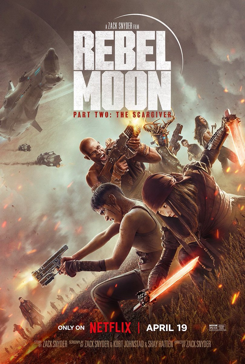 I feel no different about #RebelMoonTheScargiver as I did about Part 1. Entertained & intrigued but ultimately too frustrated with it to highly recommend. I'm hoping the director cuts blow my mind. At the very least they'll definitely be an improvement. Had fun tho.