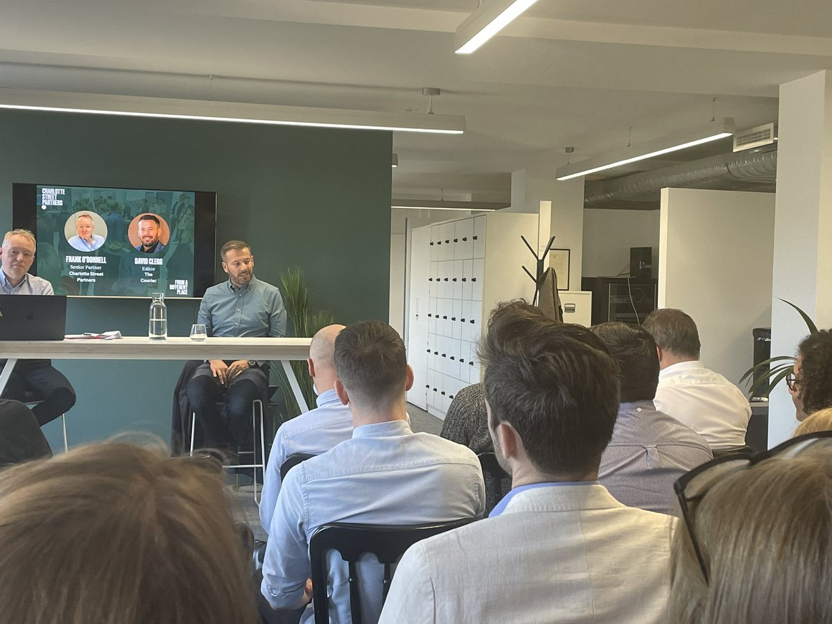 Excellent, insightful discussion at @cstreetpartners breakfast event with @davieclegg on issues ranging from politics, the success of @thecourieruk in adapting to major changes in the media sector and how #ThirdSector organisations can achieve media profile for campaigns.
