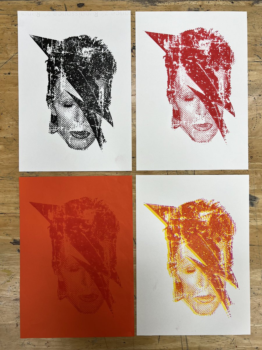 Trying out some Lino printing