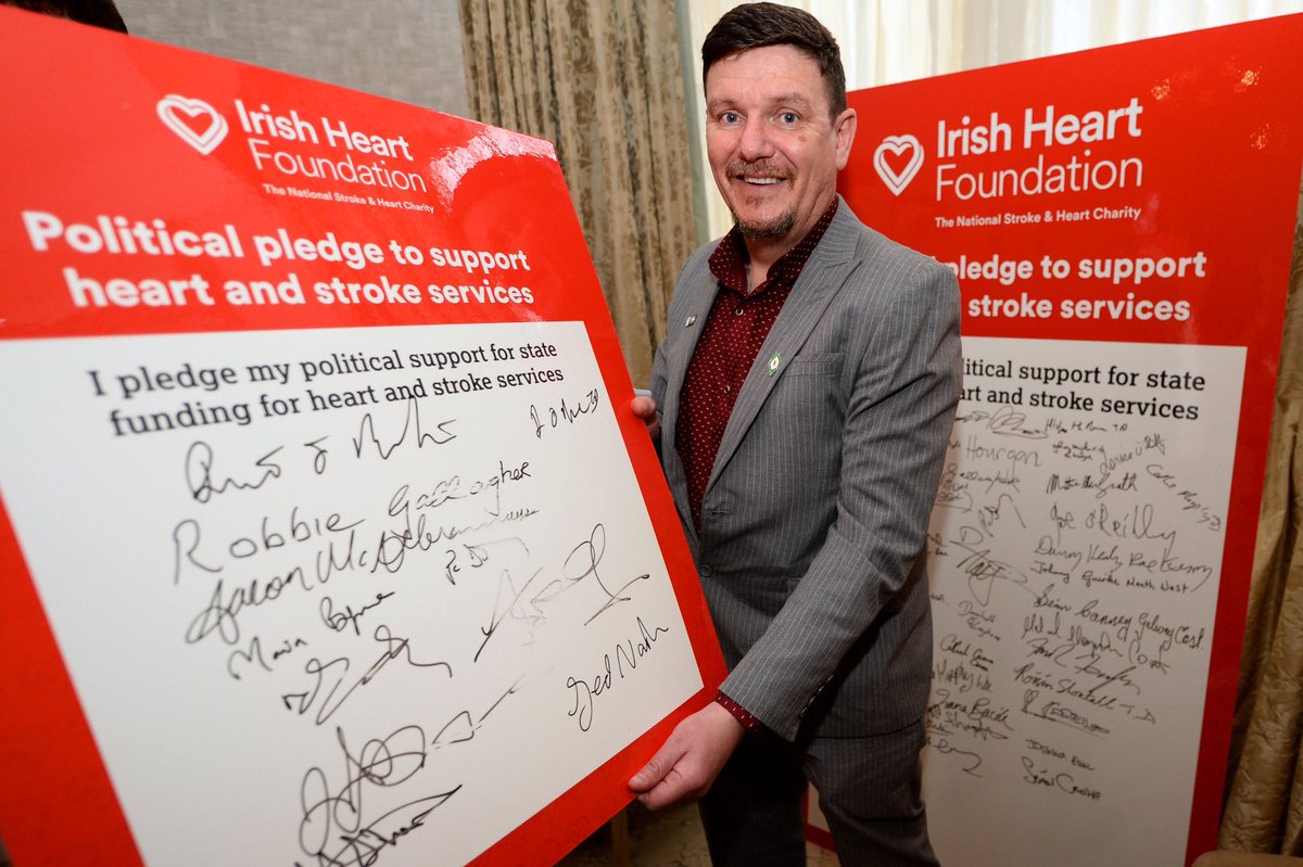 Happy to support the @Irishheart_ie There are 168,000 heart patients & stroke survivors in Dublin. Every 90 minutes someone has a heart attack Every 90 minutes someone has a stroke ❤️