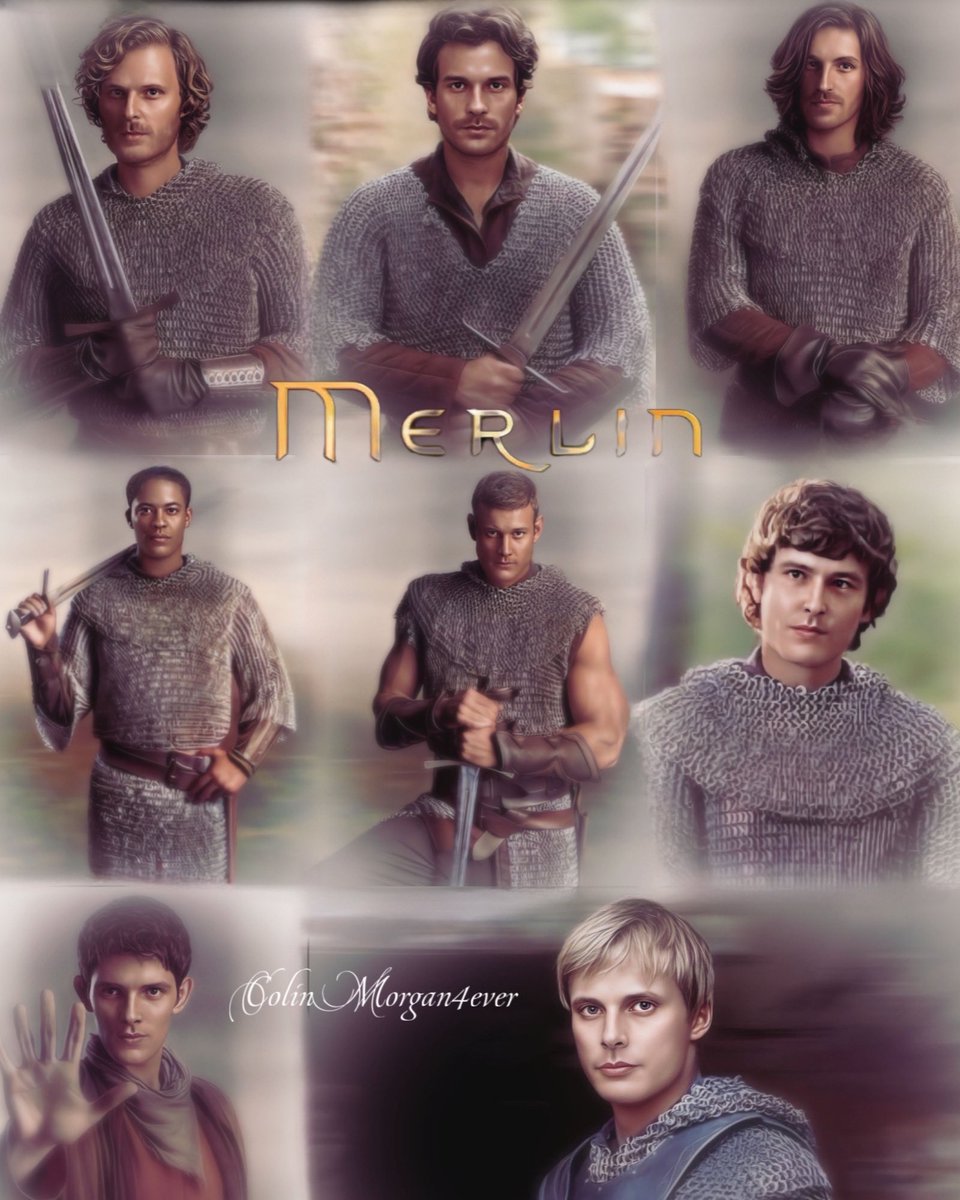 CMagnumfan's tweet photo. #KnightsOfCamelot #KingArthurPendragon #Merlin #MerlinTvSeries #MissingMerlin #MerlinFandom #Warriors #Collage #MyCreation https://t.co/FzXALbQ939