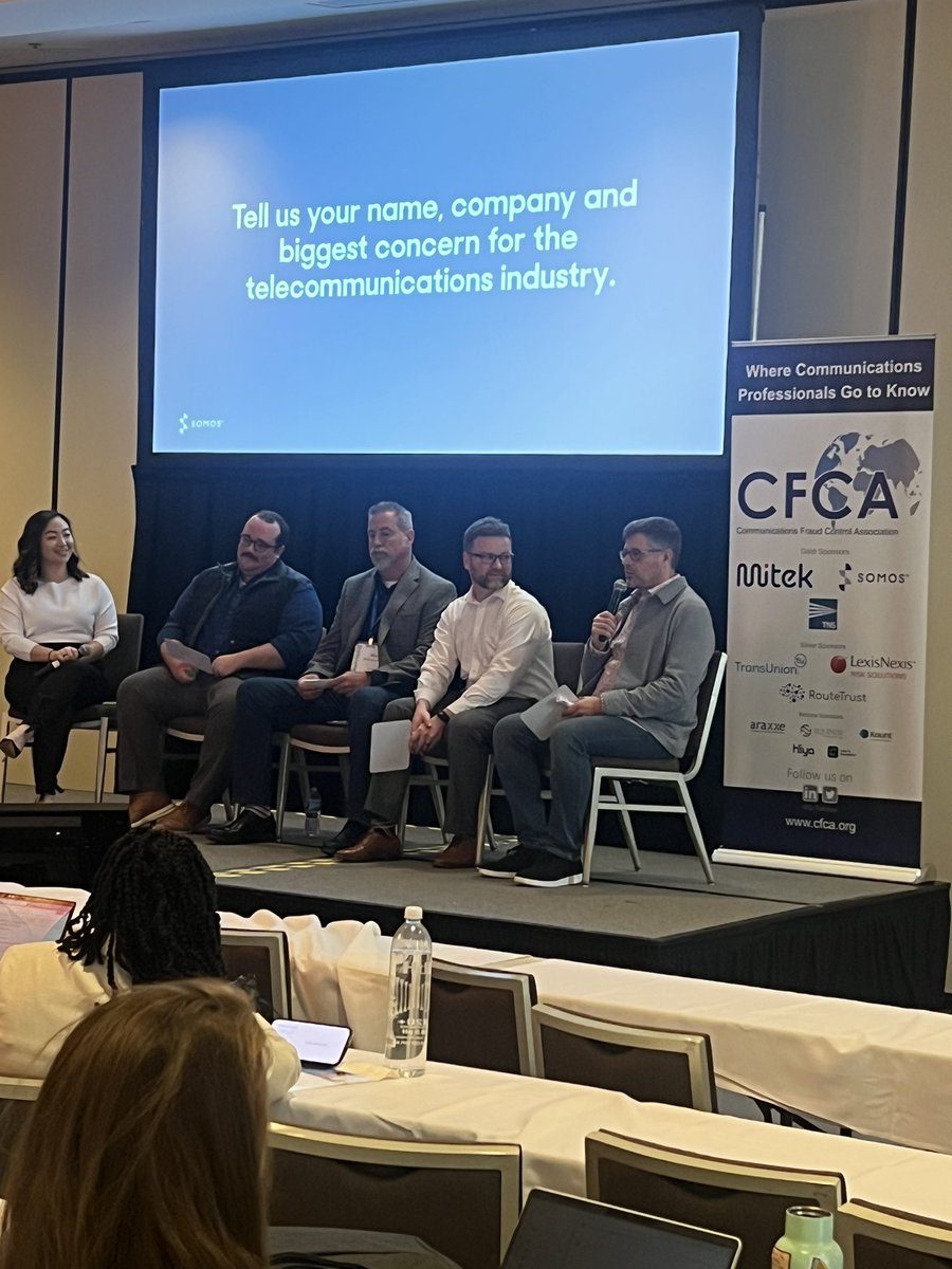 CFCAFraud's tweet photo. What’s your biggest concern for the telecommunications industry?… One of the questions asked to the Building Trust: Revolutionizing Toll-Free Calling with a New Framework Panellists, on day one of our Spring Event.
#Trust #GoToKnow #disruption24 #TollFreeNumbers #TelecomFraud https://t.co/GWDipFBRJp