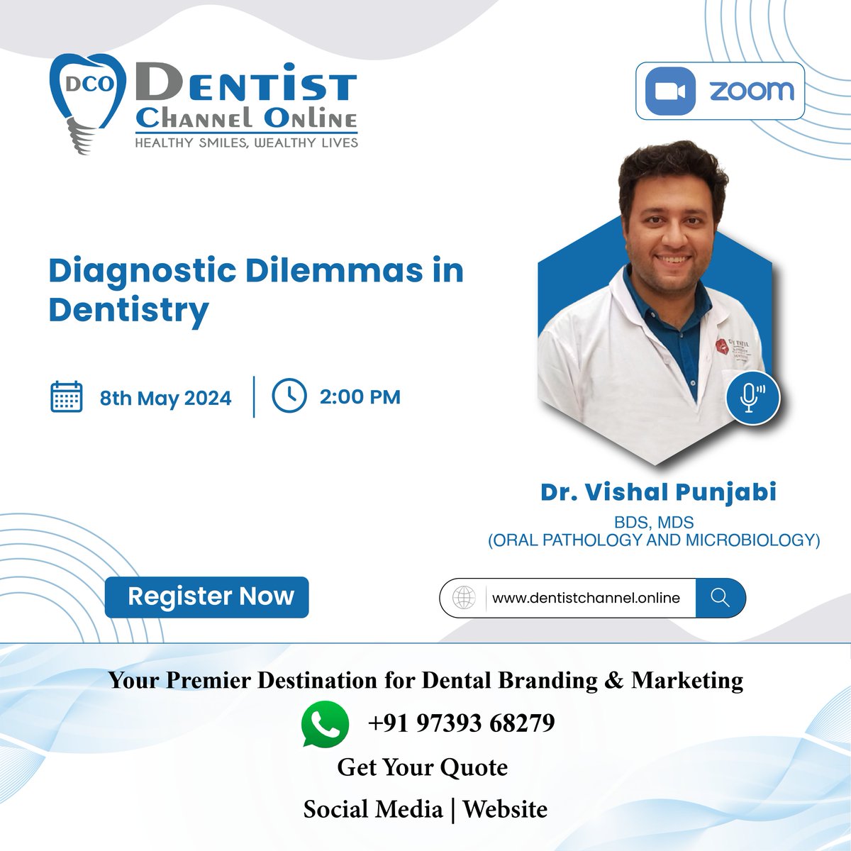 Dentist Channel Online Presents ...
LIVE WEBINAR 🎥🎥

📣 TOPIC
Diagnostic Dilemmas in Dentistry

🔴 Register Now  🔴
dentistchannel.online/events/show/di…
#dentistry #dentaleducation #dentist #dentistryworld #dentalwebinar #dentistchannelonline