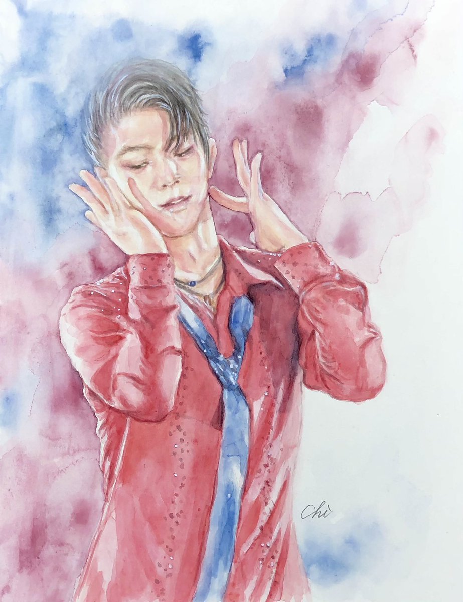 #HANYUYUZURU 
#羽生結弦
#羽生クラスタ絵画部

凄い激流だわ❤️💦
もう何周遅れてるのかわからないー😆

「阿修羅ちゃん」

TV画面より