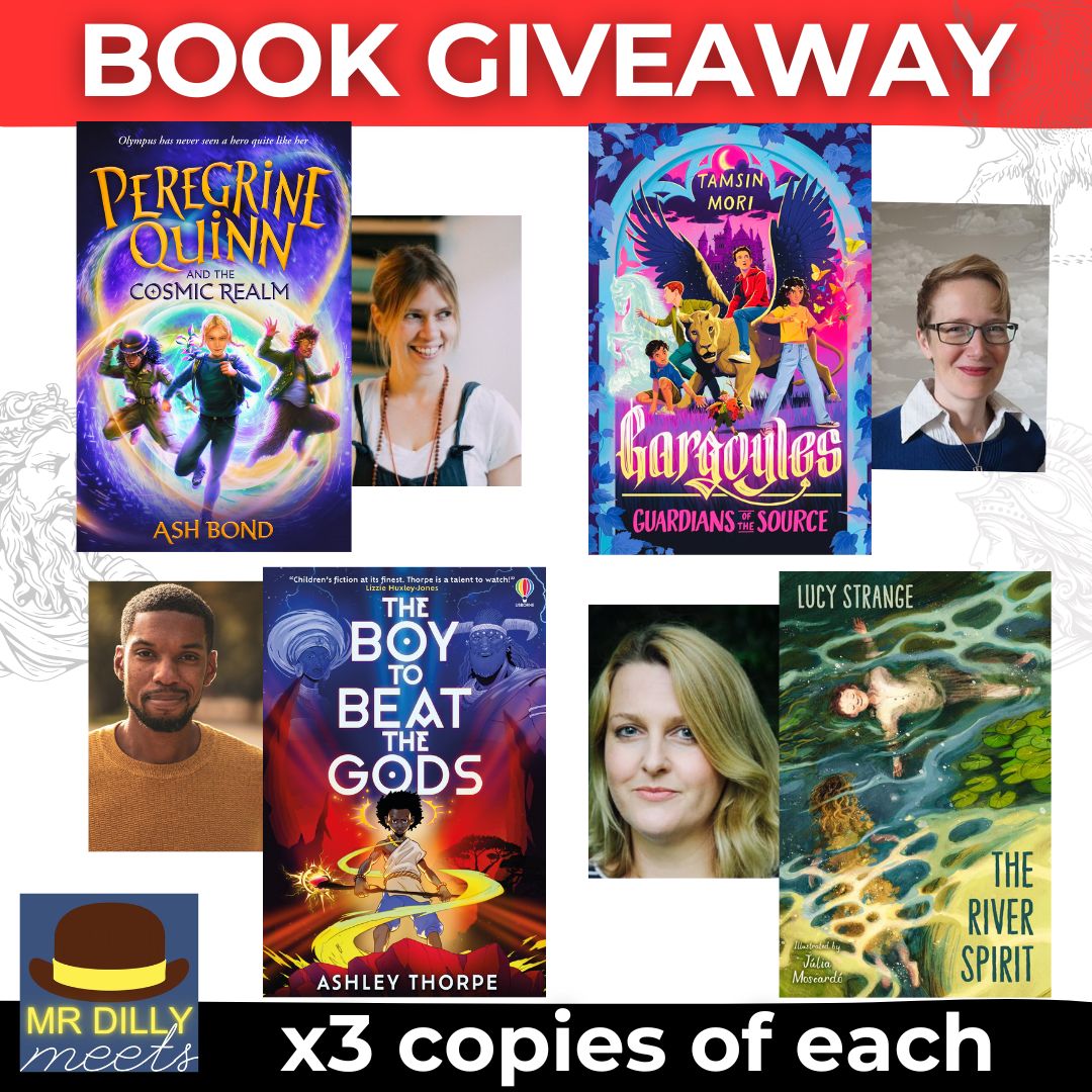 🥳#GIVEAWAY! WIN x3 copies each of fab #books by @ashbwrites @MoriTamsin @theLucyStrange @ashley__thorpe Enter RT, Like, Follow. Ends 1/5

⚔️Celebrating the Mr Dilly FREE #MYTHS & #STORIES online event for #schools 1 May 9.15am ➡️BOOK tinyurl.com/6fj6eyc4

#edutwitter #kidlit