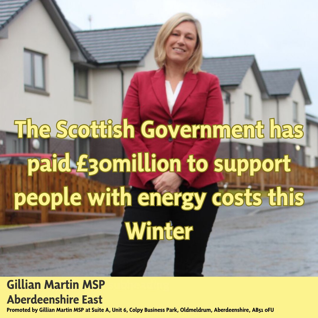 GMartinMSP's tweet photo. ✍️🏴󠁧󠁢󠁳󠁣󠁴󠁿The Scottish Government has paid £30million via two benefits to help people deal with increased energy costs this winter. https://t.co/eeYv1rVUcb