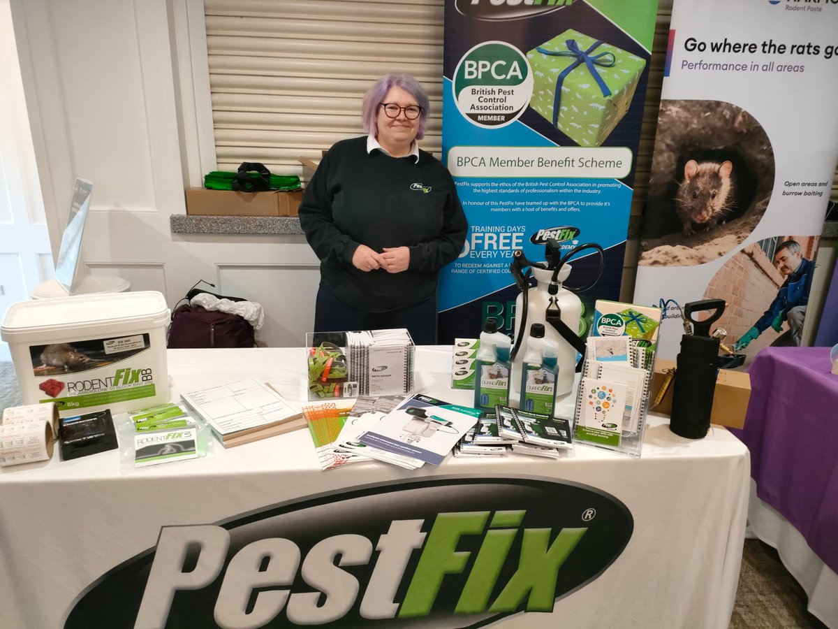We love attending the @britpestcontrol (BPCA) forums. Elaine Bliss is at the PestFix table today ready for meet & greet, questions and some shopping you can take home with you.
#cardiff #pestcontrol #pestmanagement #forum #cpd
