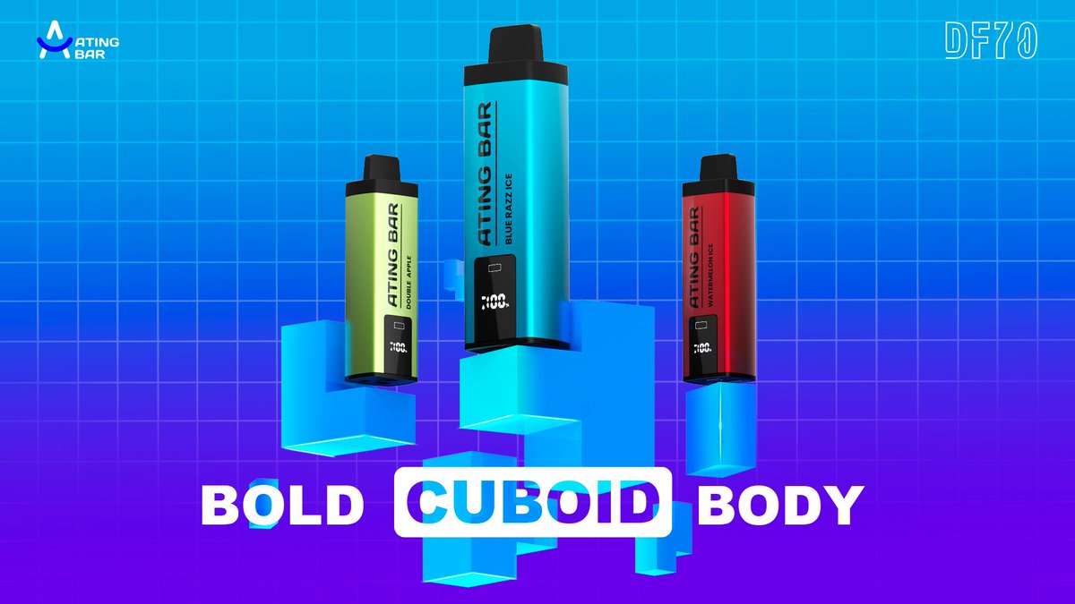 AtingbarVape's tweet image. DF70: Towering Strength, Cuboid Design! 💪🔷.Experience the power of cuboid perfection! 💨 Explore more at atingbar.com/pages/df70-dis…
#DF70 #CuboidDesign #atingbar #FestiveFun #flavors #disposable #disposablepod #disposablevape #vape #vapelife #pod #podmod #vaping #vapelife #vapeCom