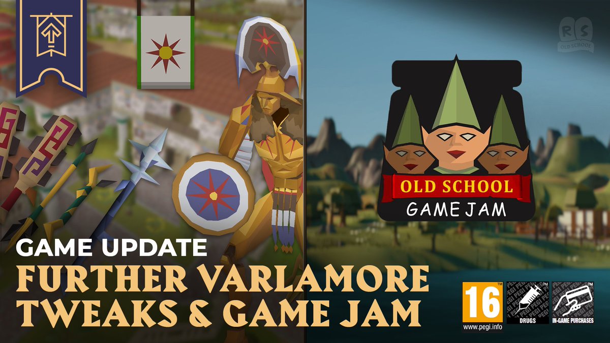 🔧 GAME UPDATE 🛠️ This week’s highlights: ⚔️ Varlamore Combat Achievements are tweaked 🏃‍♀️ Moons of Peril armour weights are adjusted 📜 Elite Clue Step is relocated from the Wildy Agility Course ✨ #OSRSGameJam begins! Read the full notes here: 🔗 osrs.game/Further-Varlam…