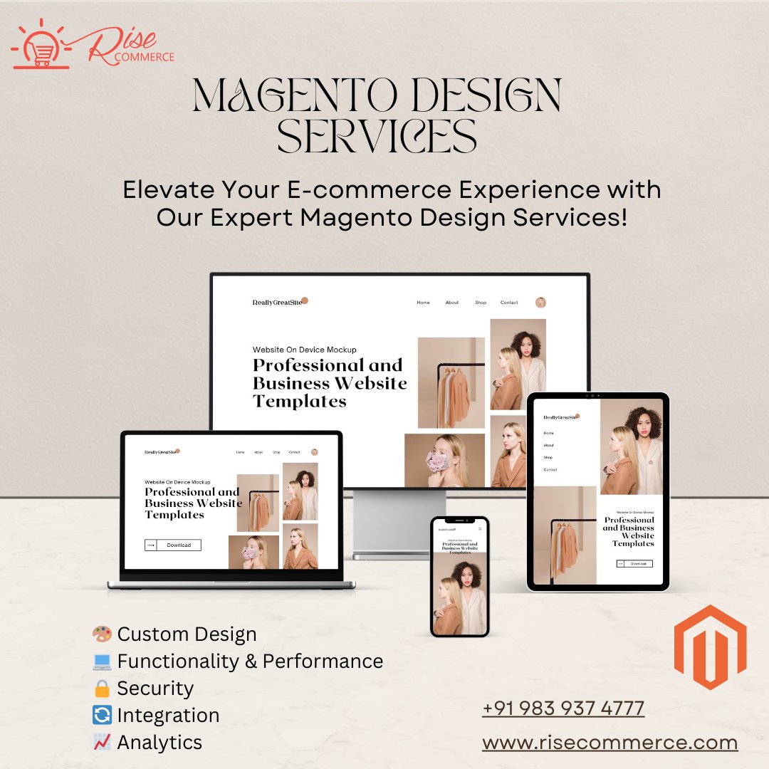 Elevate your eCommerce with our #Magentodesignservices! Custom themes, responsive designs, and more to skyrocket your sales! 💥 DM us to transform your online store! 

#MagentoDesign #BoostYourStore #EcommerceSolution #OnlineStore #WebDesign #MagentoDeveloper #OnlineStoreDesign