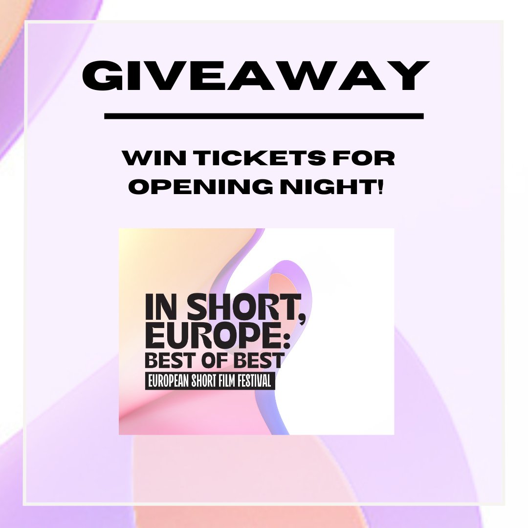 We're happy to announce that we're giving away tickets to the opening night of 'In Short Best of Best - European Short Film Festival' in London on Friday 26th April 2024. To enter, just like this post and tag the person you want to go with. Good luck :)