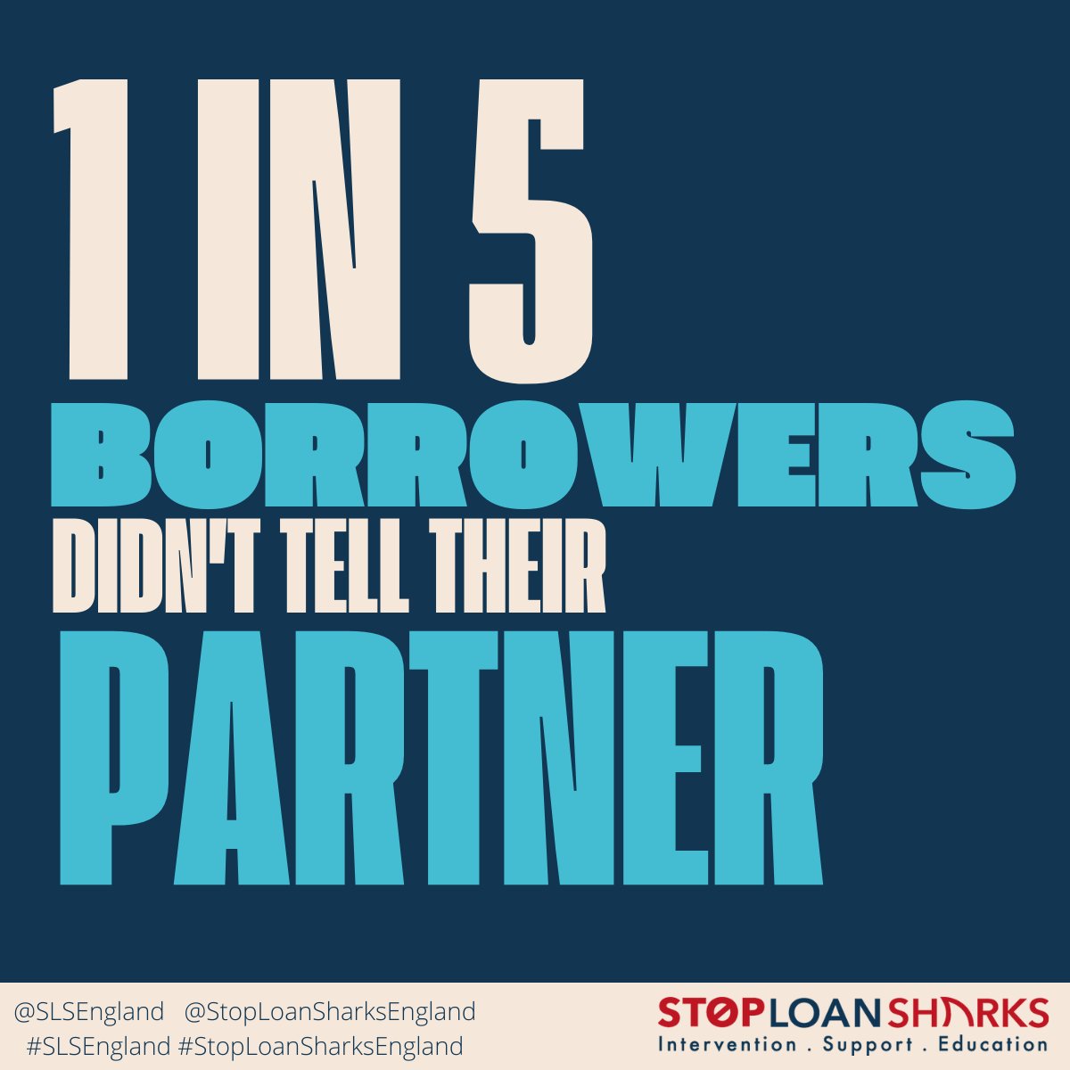 It can be hard to see when u're in a bad situation, don't let the people around you become part of this statistic. If u think u or someone u know is involved with a loan shark contact us on 0300 555 2222 or visit stoploansharks.co.uk #SLSEngland #StopLoanSharksEngland