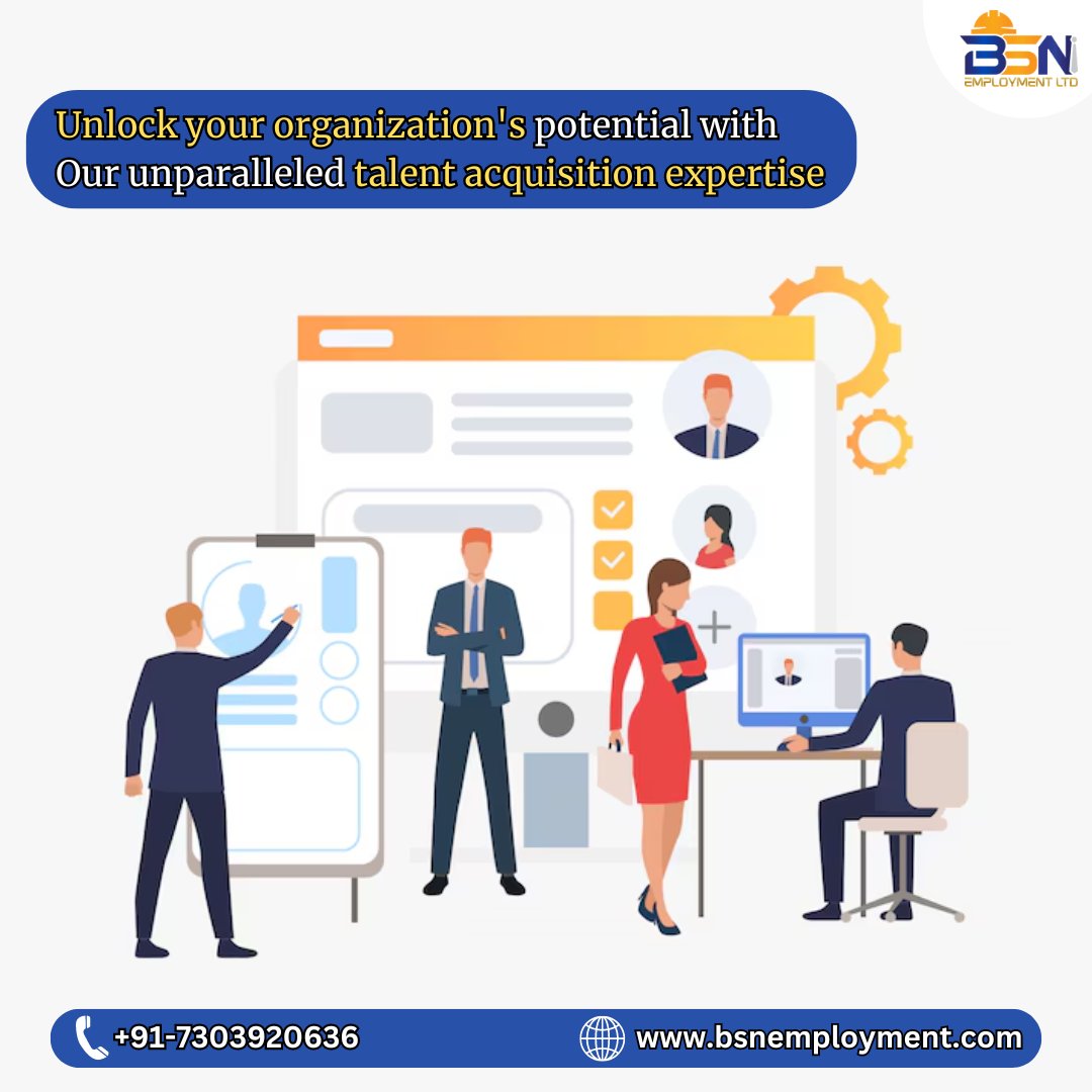 Unlock your organization's potential with our unparalleled talent acquisition expertise.

#Recruitment #HiringSolutions #DreamTeam #bsn #bsnemployment #job #placementconsultants #placement #CareerOpportunities #Employment #CareerSuccess #goal #Job #DreamJob #success #Interview