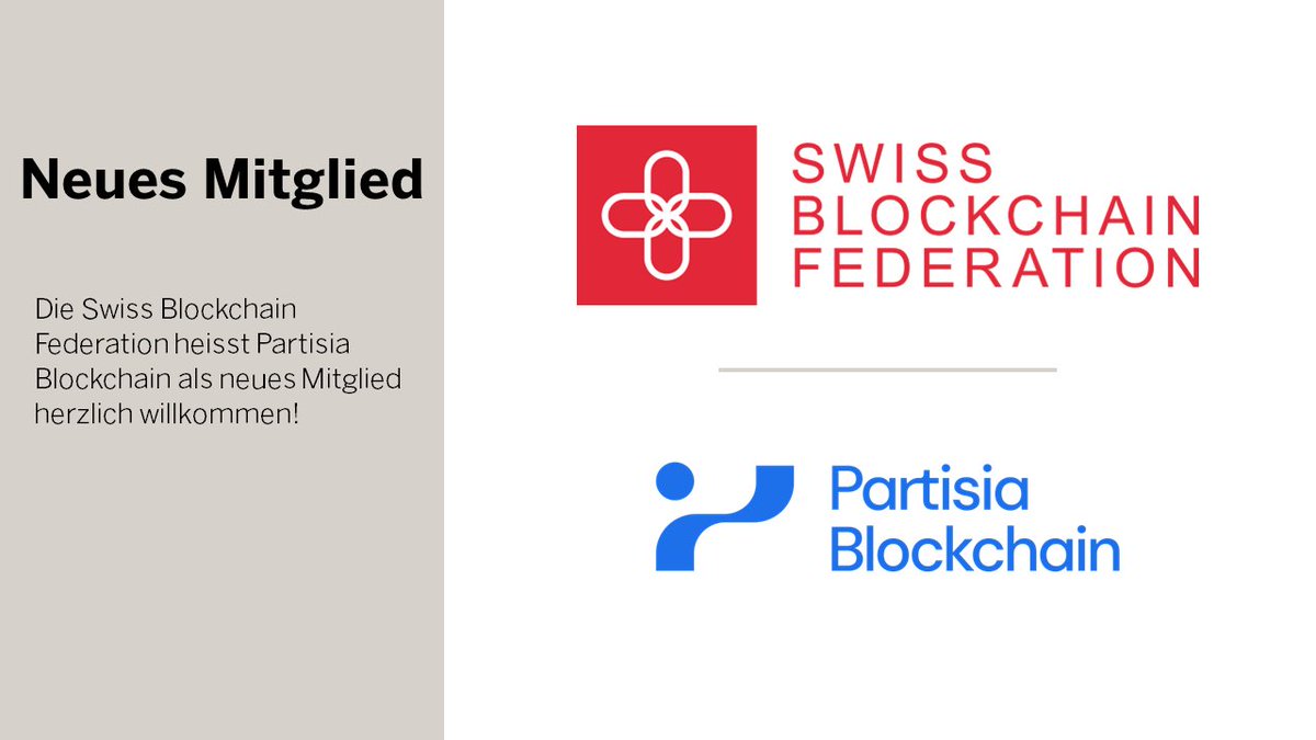 Herzlich Willkommen, Partisia Blockchain (@partisiampc) bei der Swiss Blockchain Federation! Partisia Blockchain ist die Web-3.0-Öffentliche #Blockchain, die für Vertrauen, Transparenz, Datenschutz und schnelle Durchlaufzeiten entwickelt wurde.