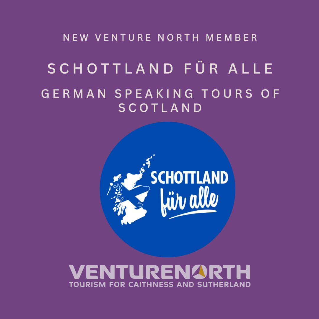 A warm welcome to new member: Schottland Fuer Alle - offering German speaking tours! If you are interested in becoming a member of Venture North to support responsible and sustainable tourism in Sutherland and Caithness, take a look at our info: venture-north.co.uk/add-a-listing