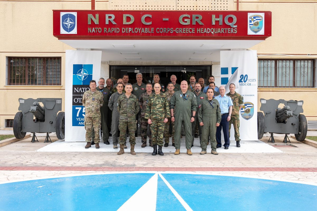 On Wednesday 17th and Thursday 18th of April 2024, NATO Rapid Deployable Corps - Greece (NRDC-GR) hosted the Air Operation Coordination Centre (AOCC) Chiefs’ Meeting, organized by HQ AIRCOM, with the participation of AOCC Chiefs’ of several #NATO headquarters. #NRDCGR #WeAreNATO