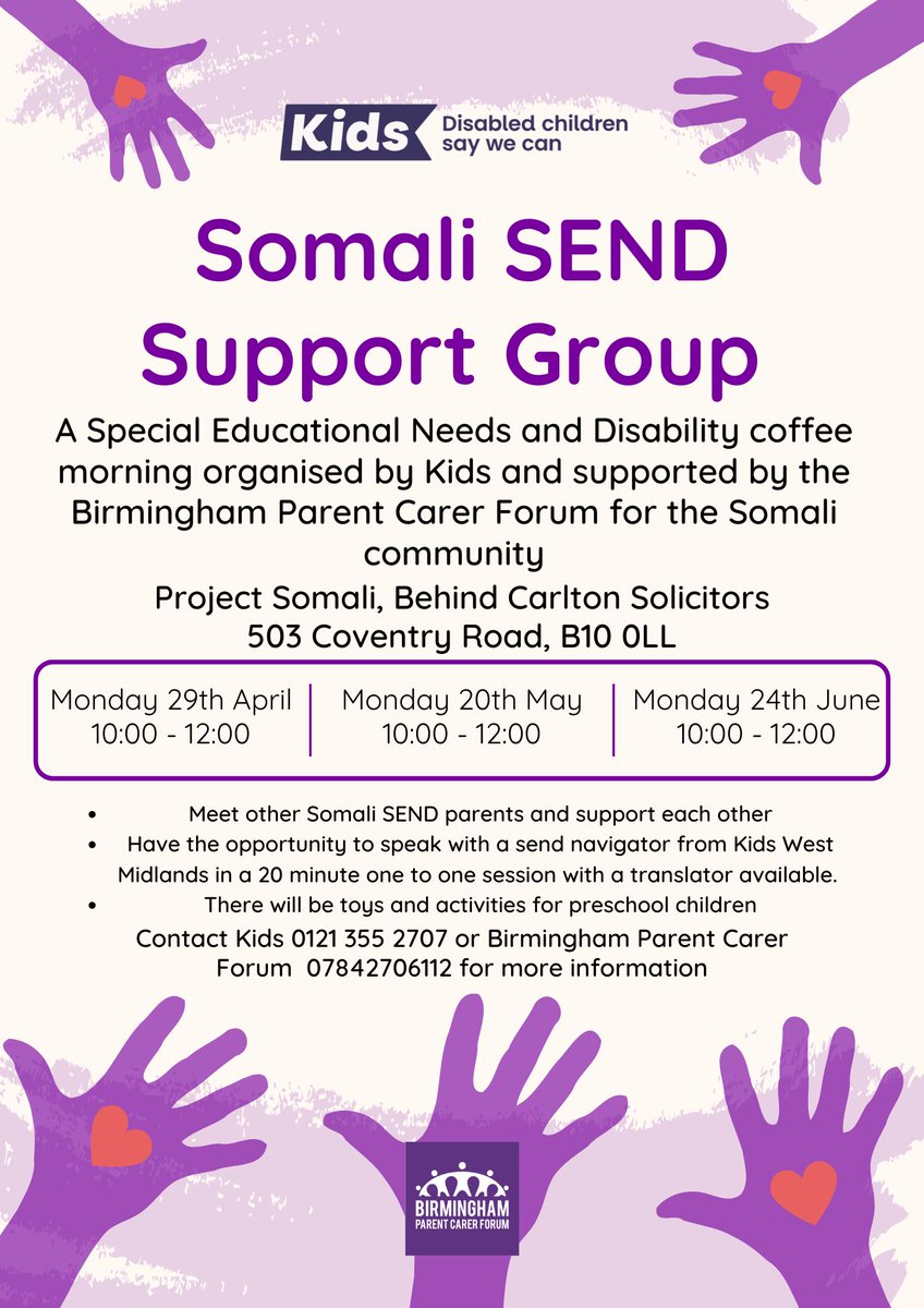 Birmingham Parent Carer Forum tweet media