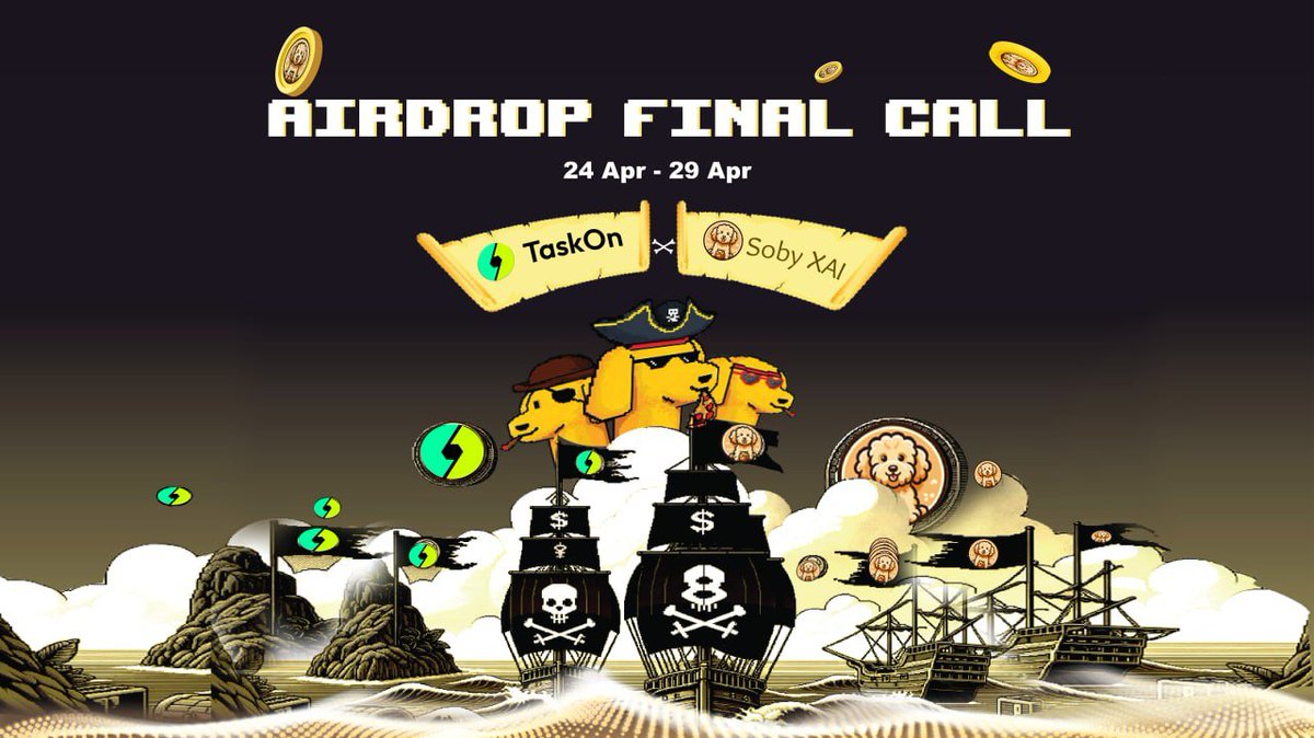 SOBY XAI (@sobytoken) on Twitter photo ๐จ๐จ SOBY Airdrop Final Call Alert!
Join the exclusive SOBY Airdrop Whitelist happening NOW on <a href="/taskonxyz/">TaskOn | Ultimate Web3 Community Growth Platform</a>!
โ
Complete the quests to secure your spot:
taskon.xyz/campaign/detaiโฆ
Spots are limited! Let's go conquer together with <a href="/XAI_GAMES/">XAI ๐ฎโ๏ธ</a>!
Period: 10:00 AM from April 24 to April ๐จ๐จ SOBY Airdrop Final Call Alert!
Join the exclusive SOBY Airdrop Whitelist happening NOW on <a href="/taskonxyz/">TaskOn | Ultimate Web3 Community Growth Platform</a>!
โ
Complete the quests to secure your spot:
taskon.xyz/campaign/detaiโฆ
Spots are limited! Let's go conquer together with <a href="/XAI_GAMES/">XAI ๐ฎโ๏ธ</a>!
Period: 10:00 AM from April 24 to April