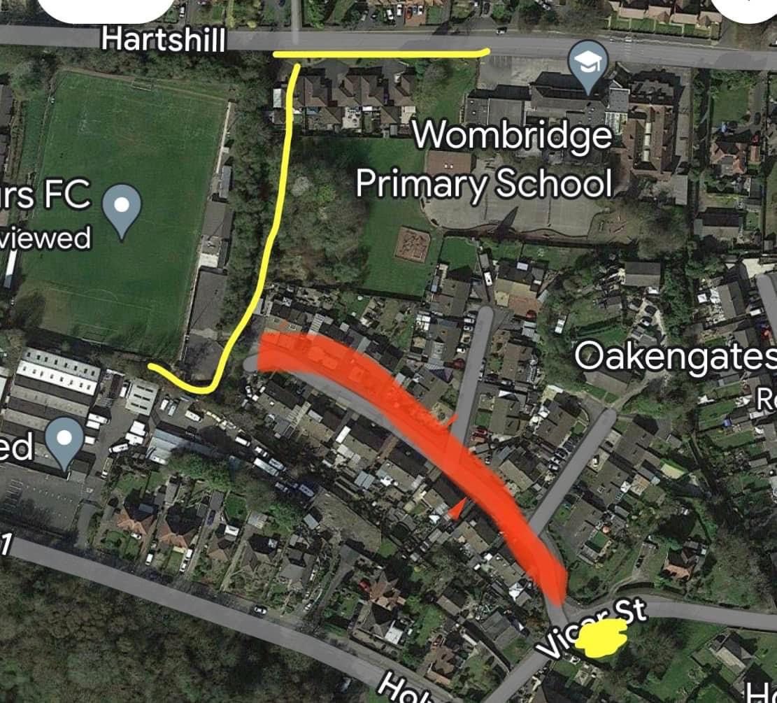 🏆 WMRL 1
🆚 Telford Town
🗓 Saturday 27th April
⏰ 15:00
🍻 Bar Open
🏟️ School Lane TF2 6BQ
🎟 Adults £5 Concession £3 

SPECTATORS parking below👇

PLEASE PARK ALONG HARTSHILL ROAD TF2 6AL and walk up the alley by Wombridge Primary School for the game marked YELLOW on the map‼️