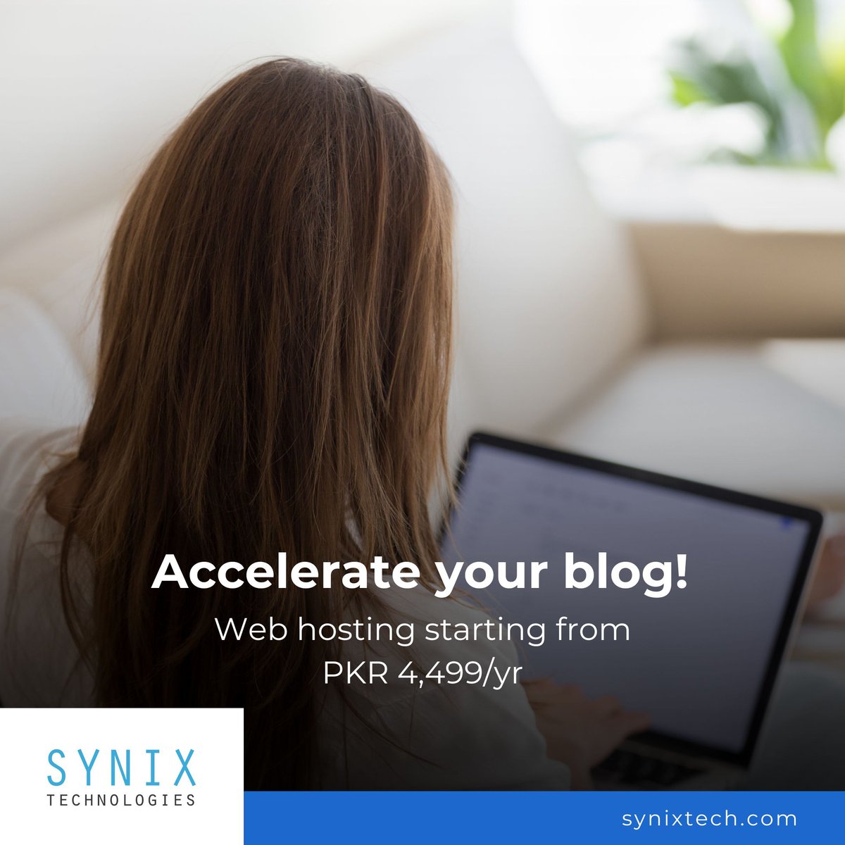 Supercharge your blogging journey with lightning-fast hosting from Synix Technologies. Ensure seamless content delivery to your readers. Start blogging at lightning speed!

#WordpressHosting #WebHosting #Pakistan #Bloggers