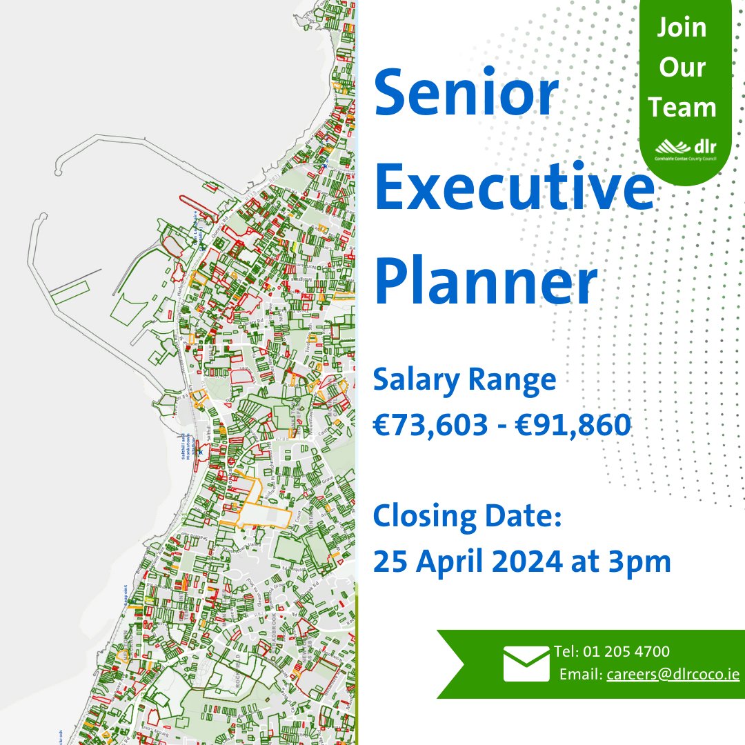 📣 We are #hiring for Senior Executive Planner. For more information and to apply click here publicjobs.ie/en/?option=com… #publicjobs #localgovernmentjobs #localauthorityjobs #jobfairy #planning #developmentmanagement #sustainabledevelopment #communitydevelopment