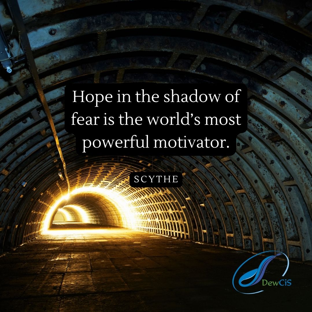 dewcis's tweet photo. Inspirational Wednesday
" Hope in the shadow of fear is the world's most powerful motivator". SCYTHE.
#InspirationalWednesday. https://t.co/hd5aT1Nyrr
