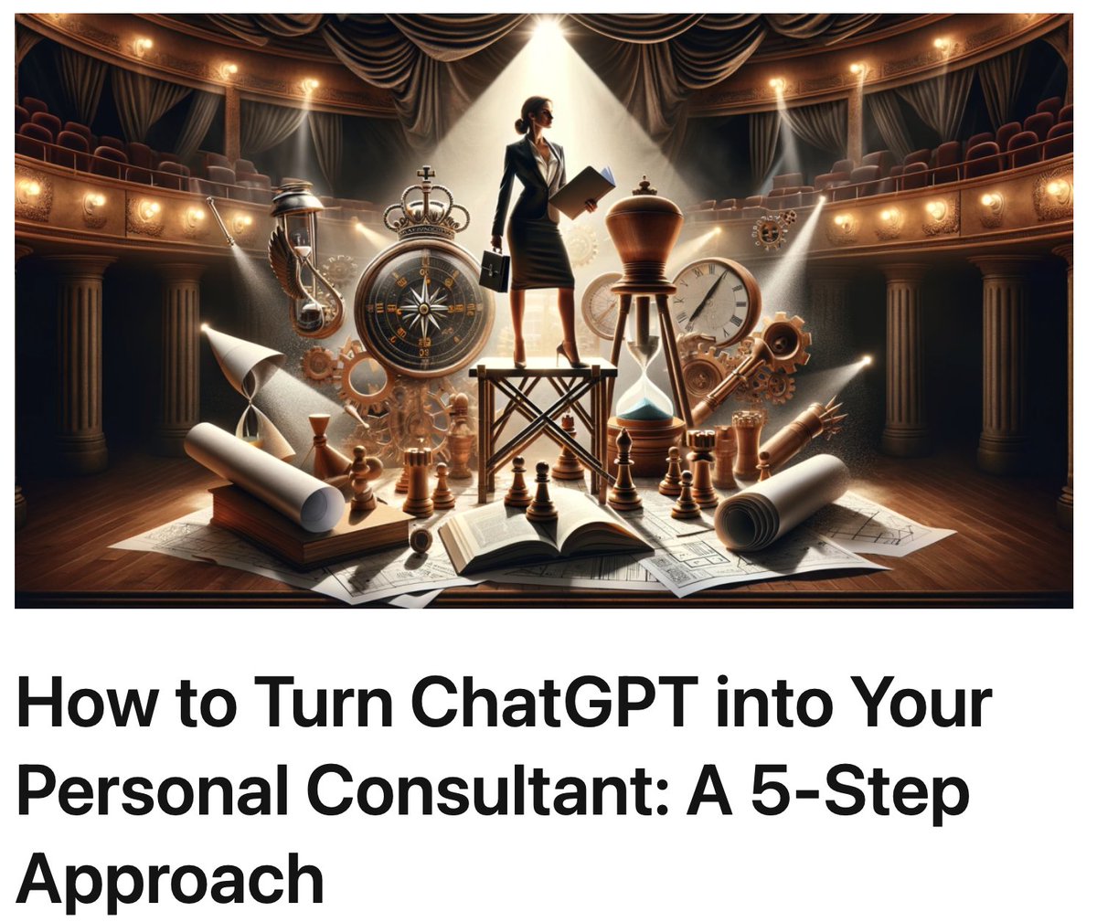 How to Turn ChatGPT into Your Personal Consultant: A 5-Step Approach ow.ly/8Vub50RfwmH

#HRTech #PeopleAnalytics #GenAI