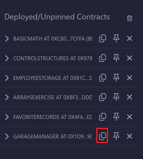 SkyBountyCaller's tweet photo. 1⃣2⃣ 6 contract is called Structs 👇

🔴Create a new file
🔴visit https://t.co/dSlkQd6gbc and copy the text 
🔴click on deploy and transaction 
🔴Deploy
🔴visit https://t.co/HFwRbCPFCI
🔴Put a contract and Submit https://t.co/12Xu0dw8ge