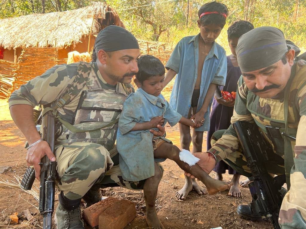 One more step towards a #NaxalFreeBharat'   #COBTulsi was established by #BSFOdisha under #Malkangiri district of Odisha.
After the establishment of the COB Tulsi the nearby villagers are feeling safe & secure.