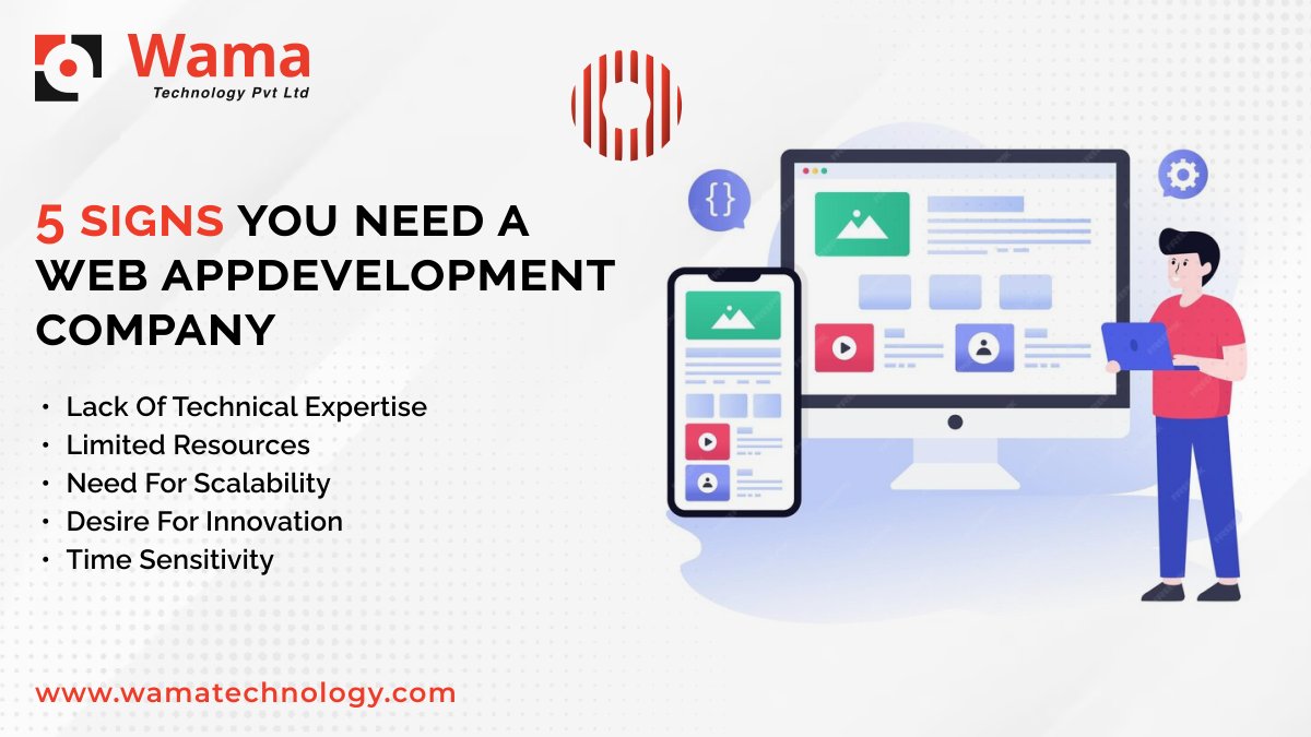 Is it time to level up your online presence? Here are 5 signs you need a web app development company:
1.Lack of Technical Expertise
2. Limited Resources
3.Need for Scalability
4.Desire for Innovation
5.Time Sensitivity 💻🚀 #WebAppDevelopment #webappdeveloper #webappdevelopment