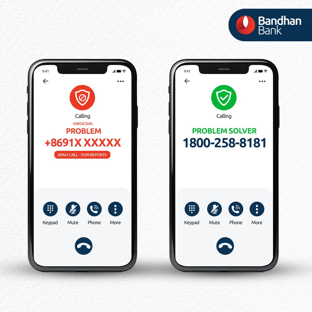 Always double-check the number before you dial. If you wish to reach us, please call 1800-258-8181 (toll free) and do not rely on random search results.

#SafeBanking #FraudAwareness #BandhanBank