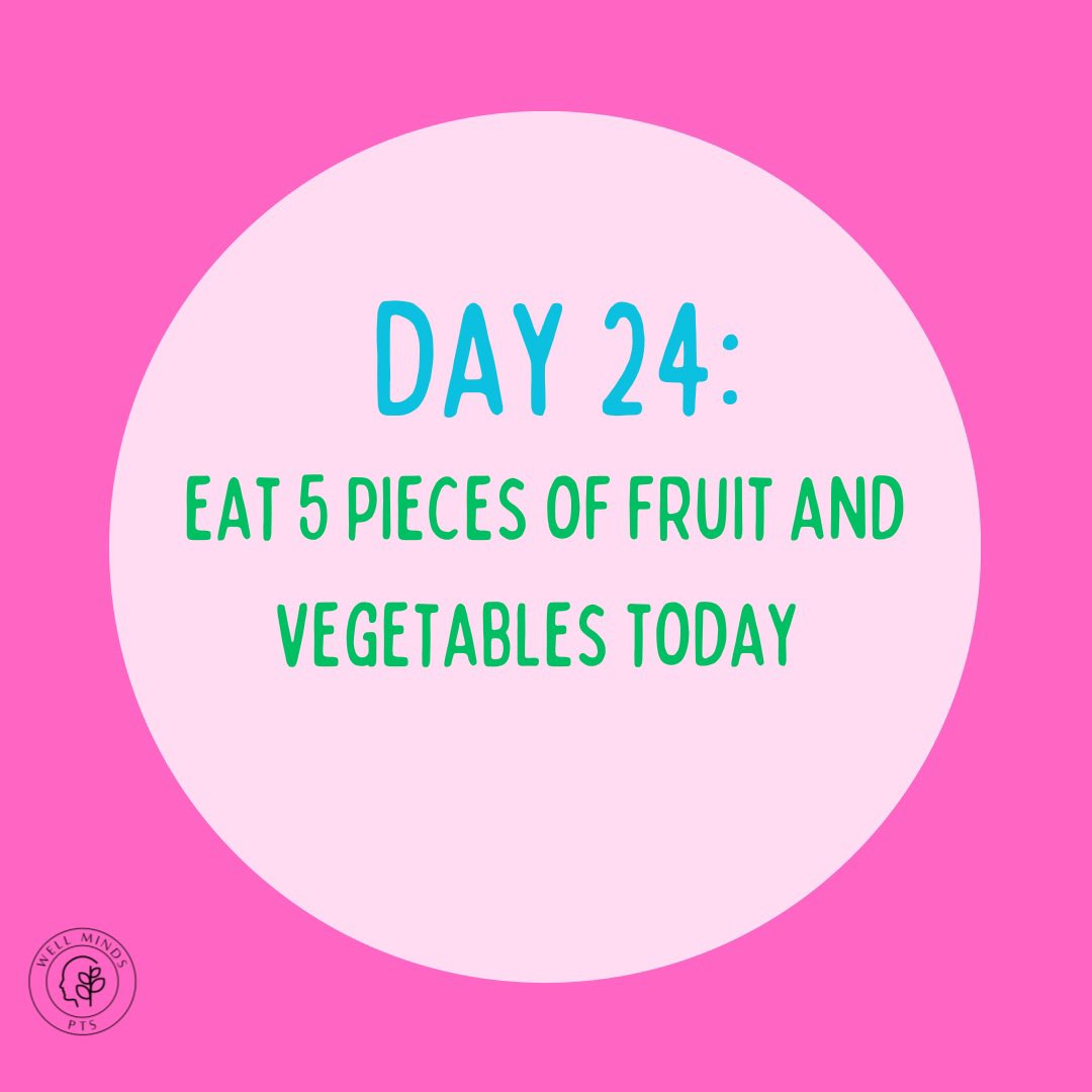 Making sure you are eating a range of healthy foods is important for good mental health. 

#StressAwarenessMonth #wellmindspts #30daychallenge #HealthyChoices #mentalhealthawareness