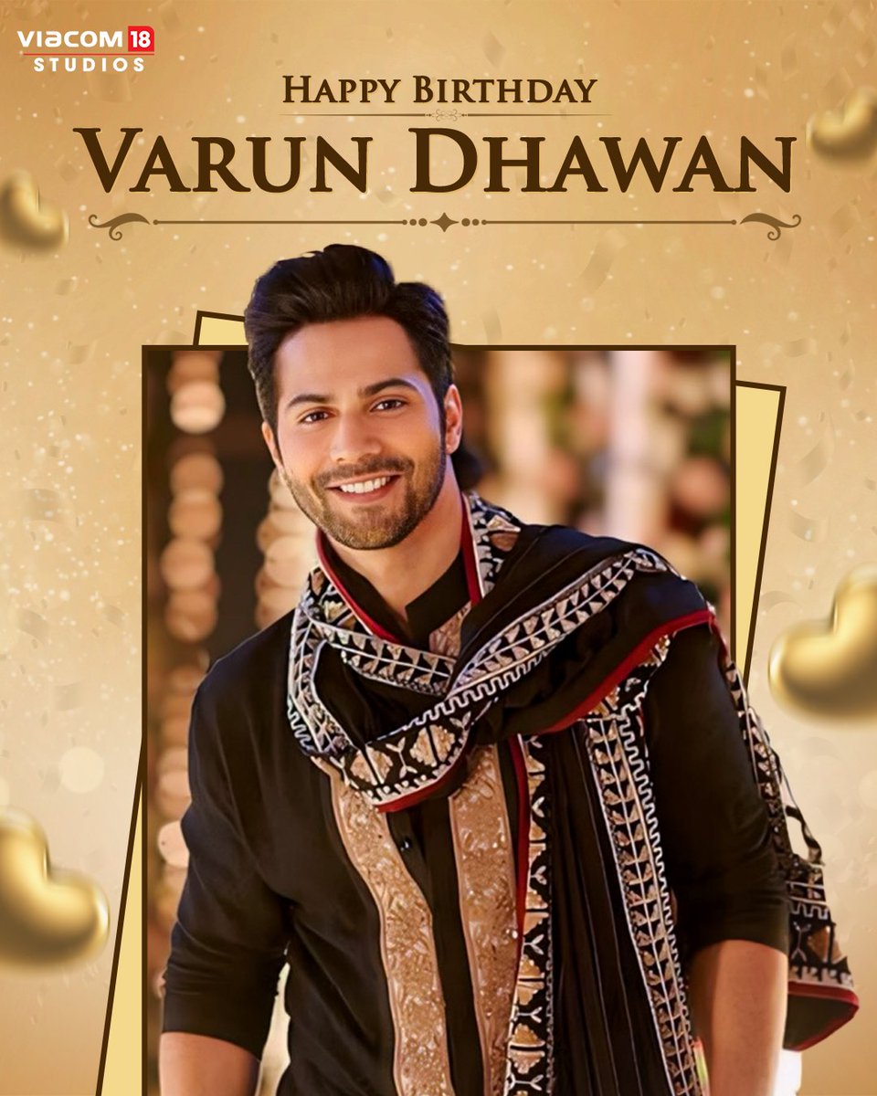 Best birthday wishes to the ever charismatic and charming @Varun_dvn❤#HappyBirthdayVarunDhawan #Viacom18Studios