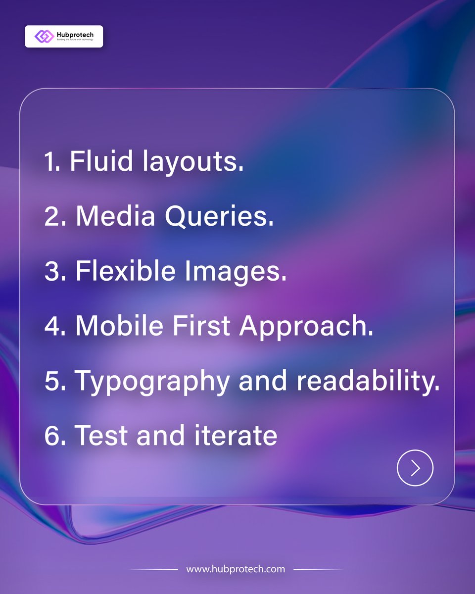 hubprotech's tweet photo. Ever wondered why some websites just feel right on any device? That's the magic of #ResponsiveWebDesign! Have a look into the #principles that make your browsing seamless.
.
#mohali #chandigarh #bestservice #contactus #bestWebdevelopment #Appdevelopment #webdesigning #designers https://t.co/GVRwEaqVF2