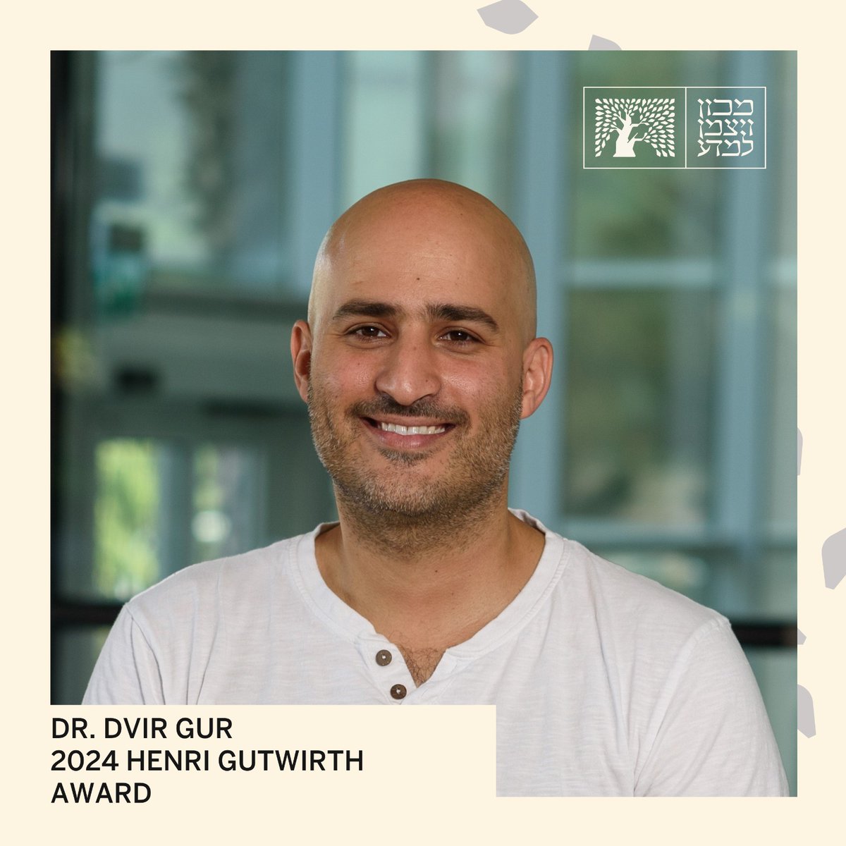 Congratulations to Dr. @DvirGur of the Department of Molecular Genetics upon being granted the 2024 Henri Gutwirth Award @lab_gur