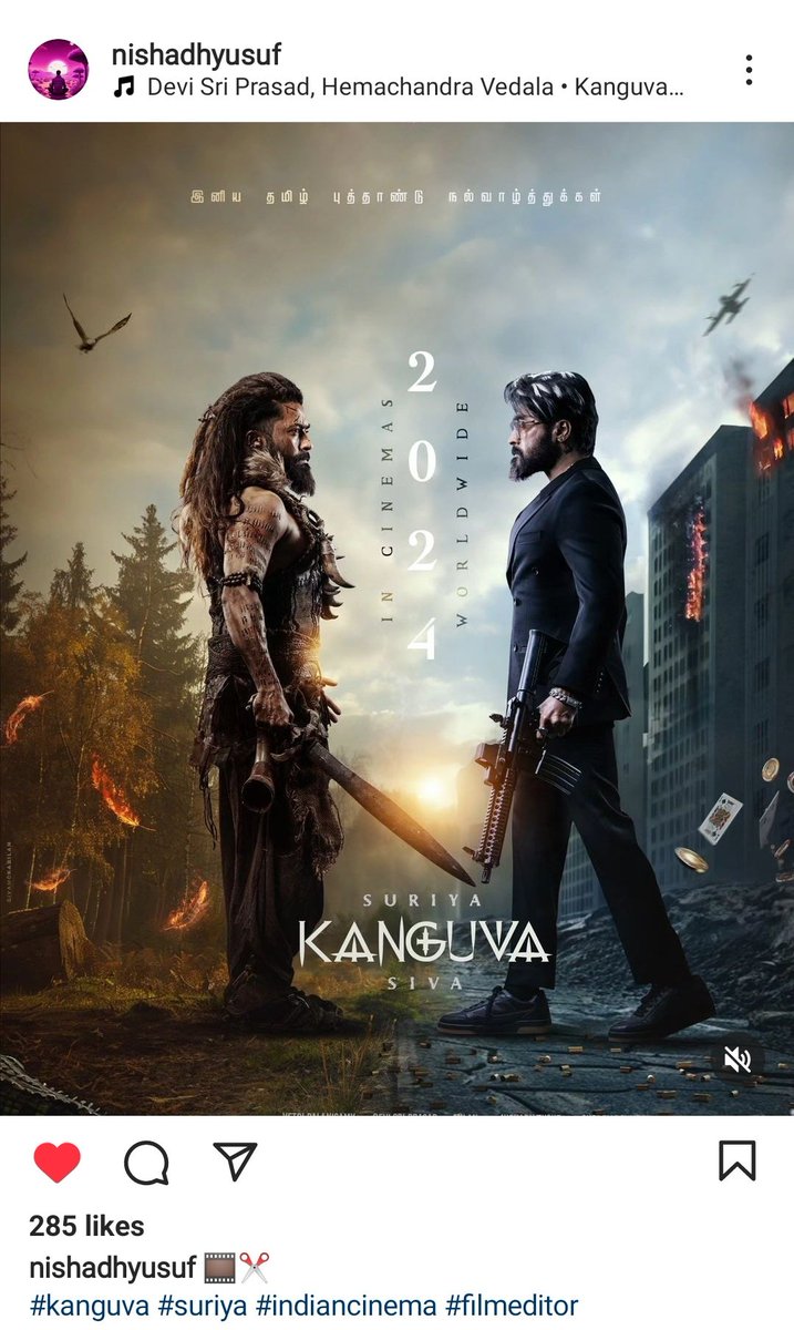 • Exclusive -  #Kanguva 🎞️✂️ 😉 In Progress! 

<a href="/Suriya_offl/">Suriya Sivakumar</a> ❤️‍🔥