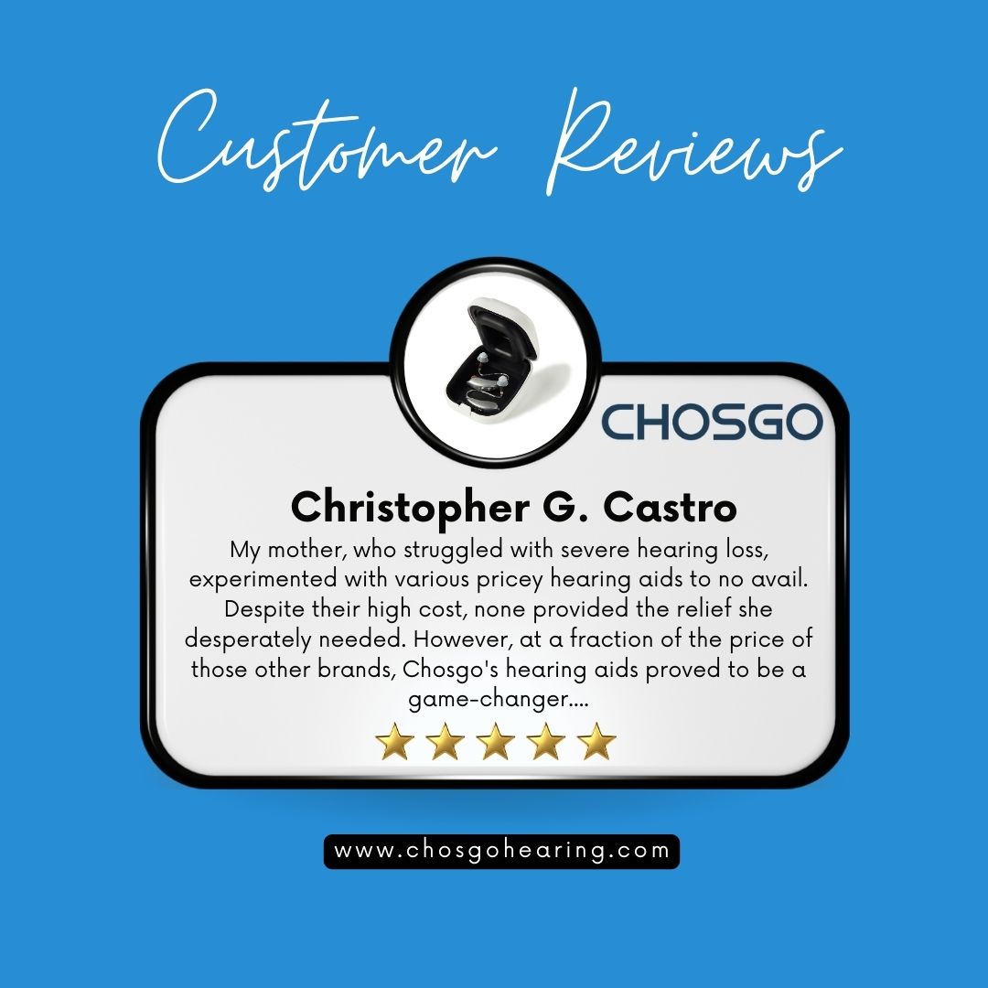 We're thrilled to hear how they've improved your mother's quality of life. Your feedback inspires us to keep delivering effective and affordable solutions for those with hearing loss.
➡️ bit.ly/3W7KEgF

#Chosgo #BetterHearing #chosgohearing #HearingAids #happycustomer