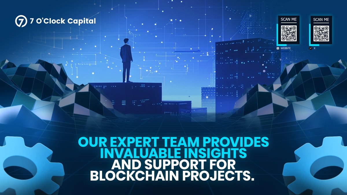 Our expert team provides invaluable insights and support for blockchain projects. 🧠🌐 Discover the power of 7 O'Clock Labs today!