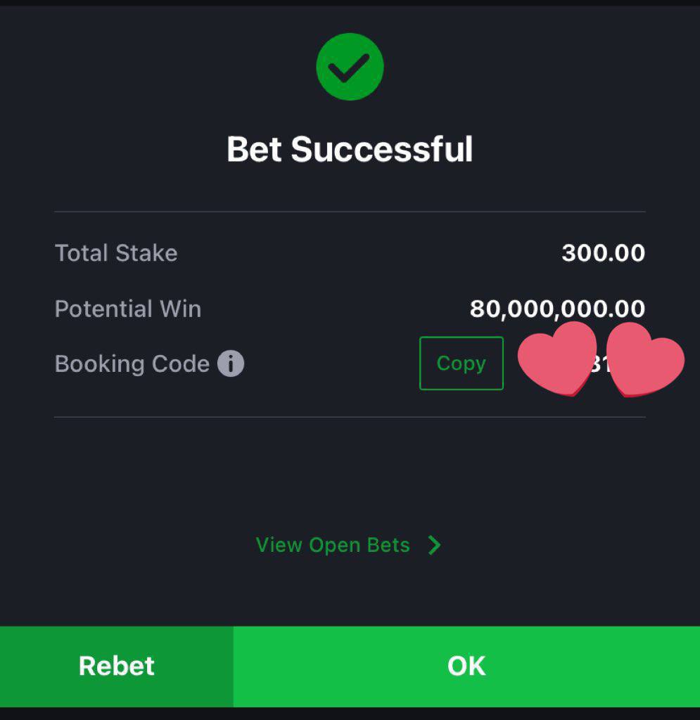 I’M DONE  COOKING 40K ODDS

Have been working on this game for more than 1week now GO AND TRY IT OUT

🔥🔥🔥🔥🔥🔥🔥
#300 to win 80 MILLION     

We won 2K odds JUST YESTERDAY

Get the bet code here for free 👇🏿  
t.me/+R2Yg1OxtJLsyY…